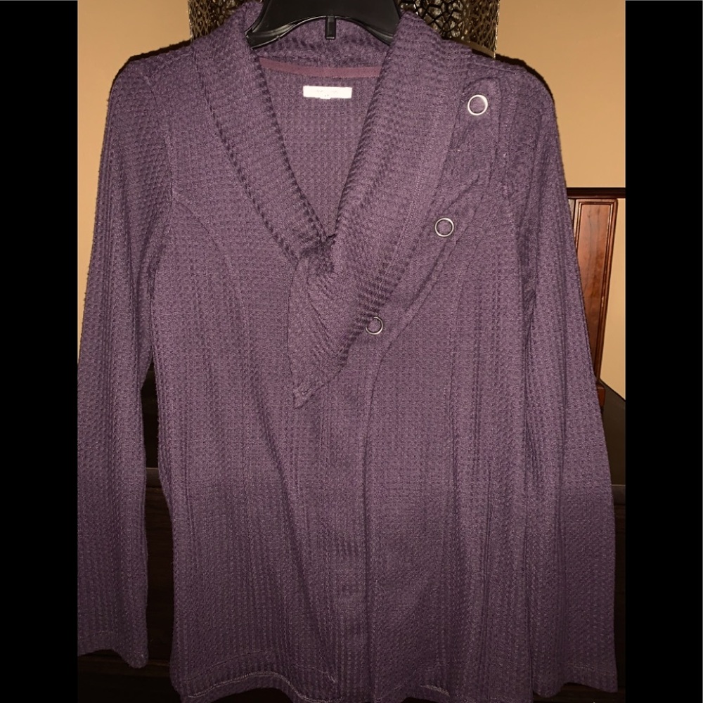 Cowl Neck Long Sleeve Shirt